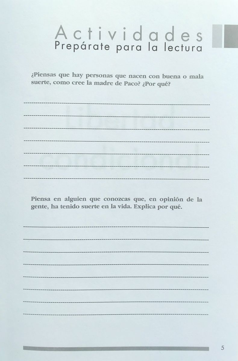 Lecturas faciles en espanol 3 Libertad condicional