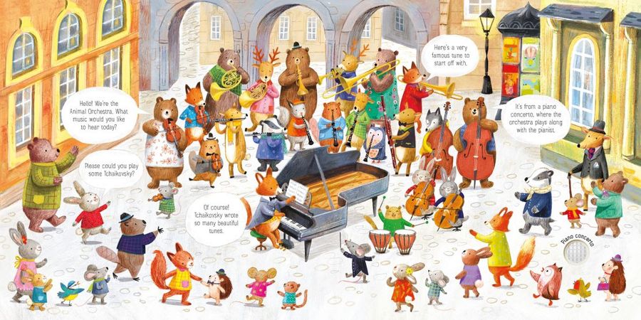 Usborne Sound Books The Animal Orchestra Plays Tchaikovsky