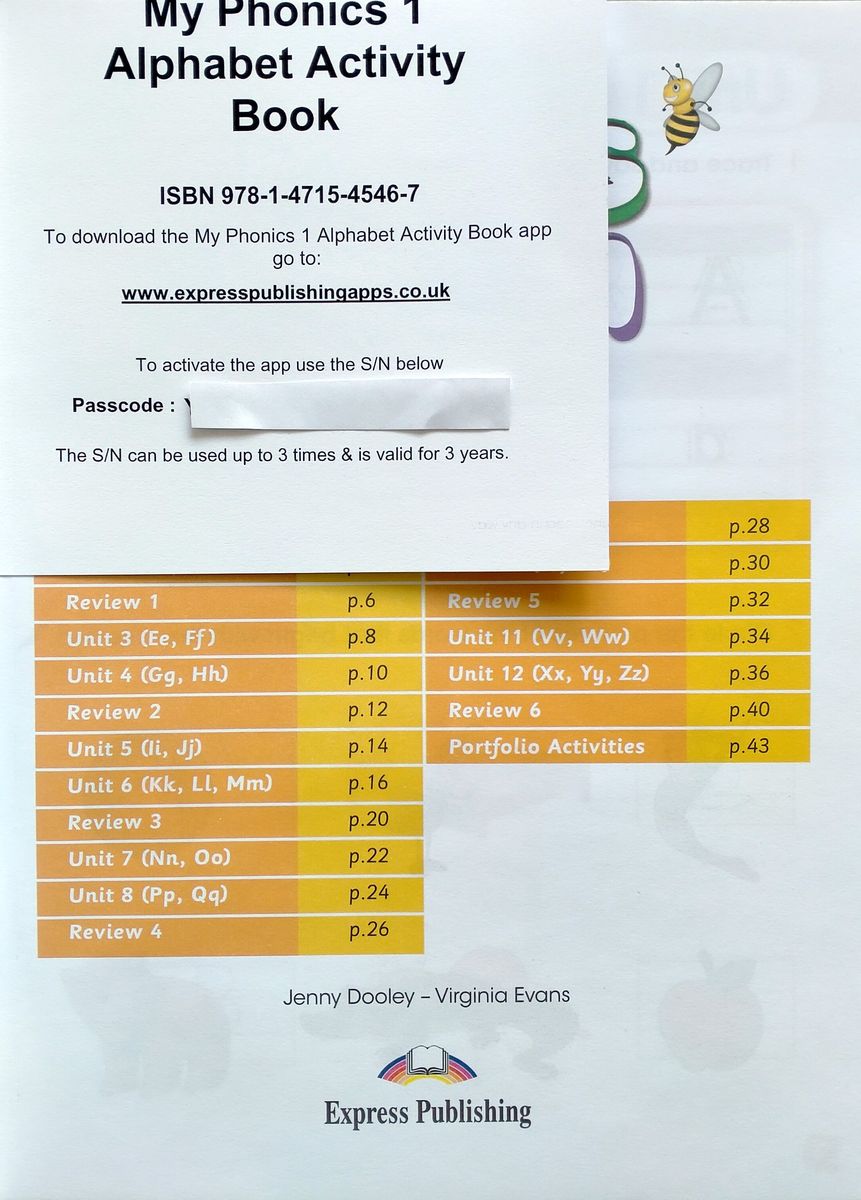 My Phonics 1 The Alphabet Activity Book with Cross-Platform Application