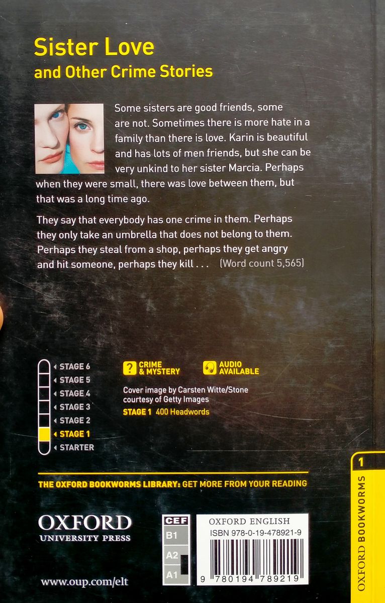 Oxford Bookworms Library 1 Sister Love and Other Crime Stories with Audio Download (access card inside)
