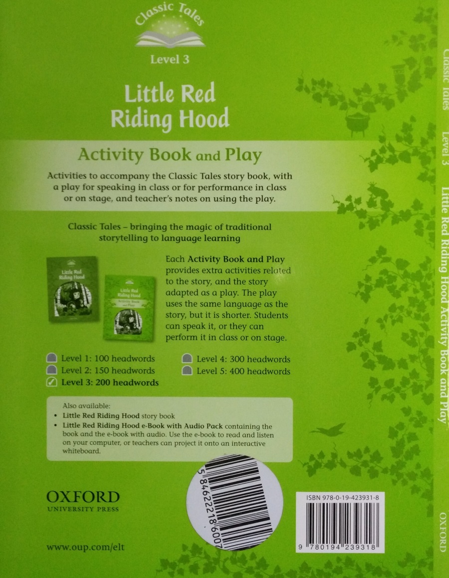 Classic Tales Level 3 Little Red Riding Hood Activity Book and Play