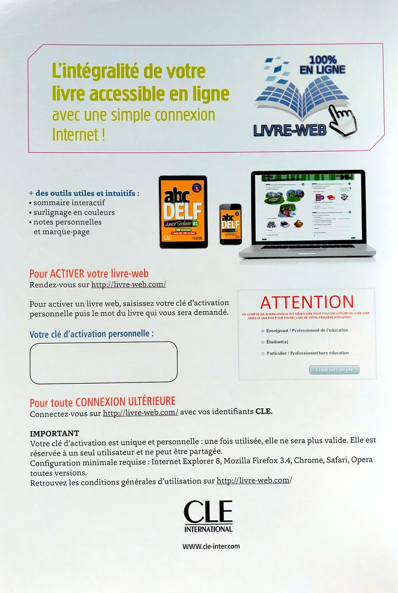 ABC DELF Junior scolaire A1 Livre + DVD + web