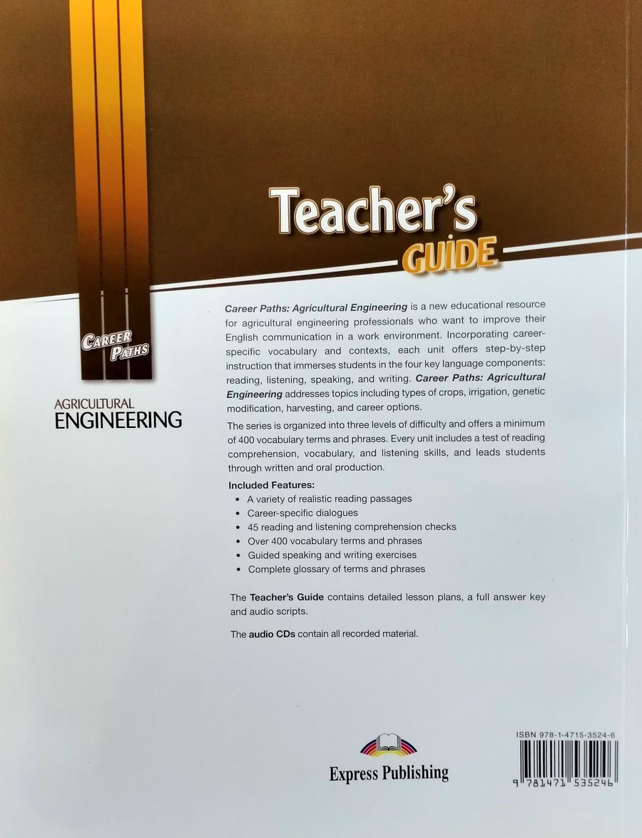 Career Paths Agricultural Engineering Teacher's Guide