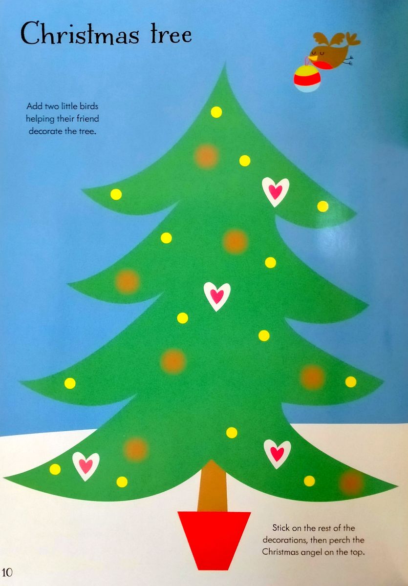 Usborne Little First Stickers Christmas