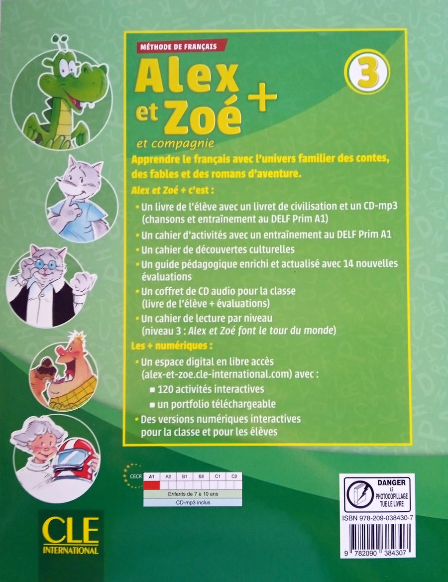 Alex et Zoe Plus 3 Livre de l'eleve + CD