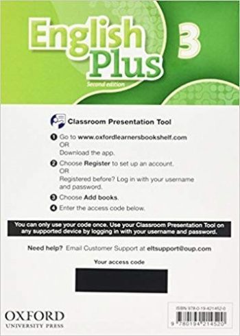 English Plus (2nd Edition) 3 Student's Book Classroom Presentation Tool (Access Card)