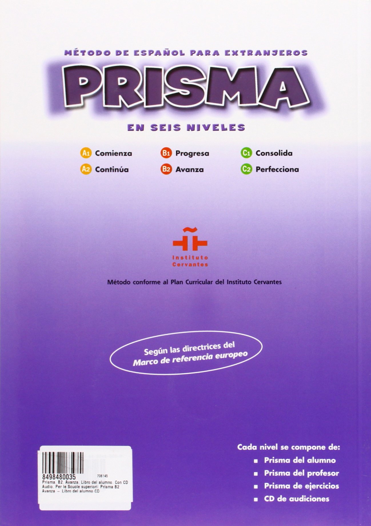 Prisma B2 Avanza Libro del alumno + CD