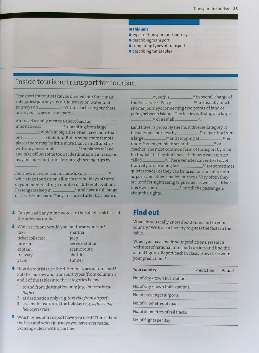 Oxford English for Careers Tourism 1 Student's Book