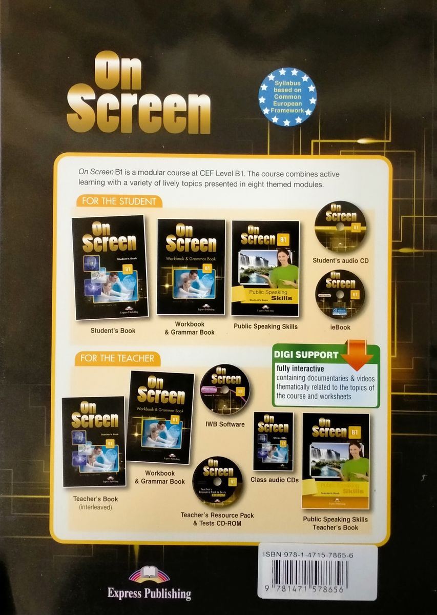 On Screen B1 Student's Book with Digibook