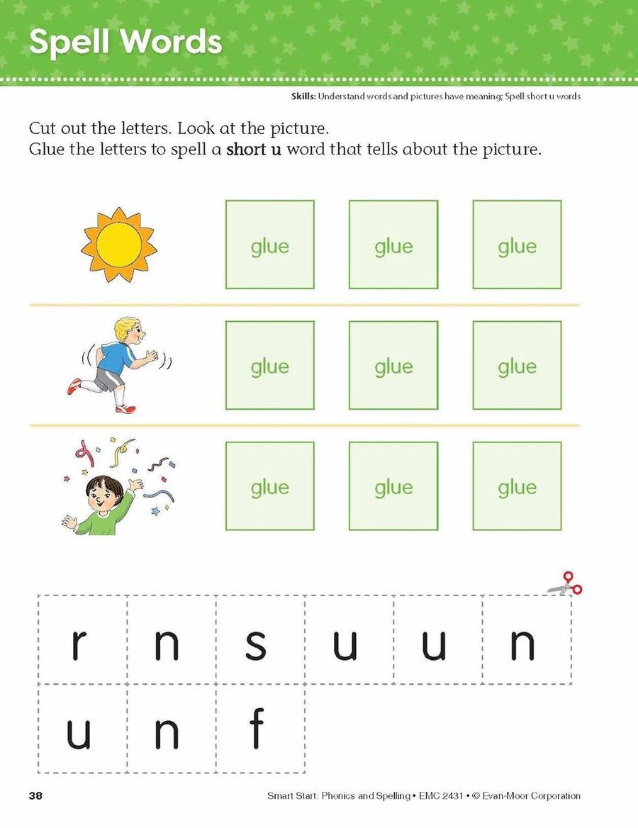 Smart Start Phonics and Spelling Grade K Workbook