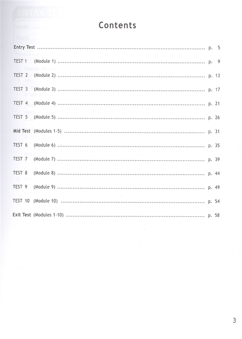 Access 3 Test Booklet