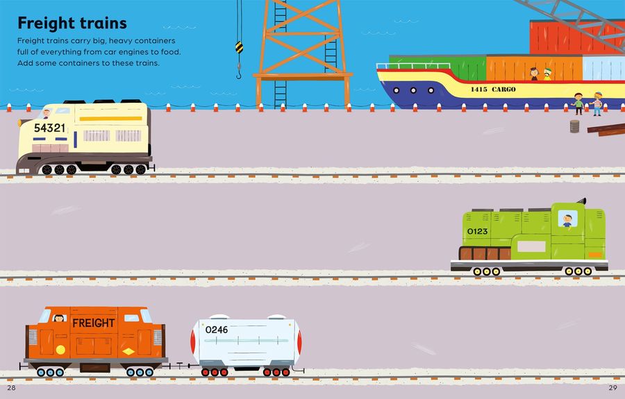Usborne First Sticker Book Cars, Trains and Planes