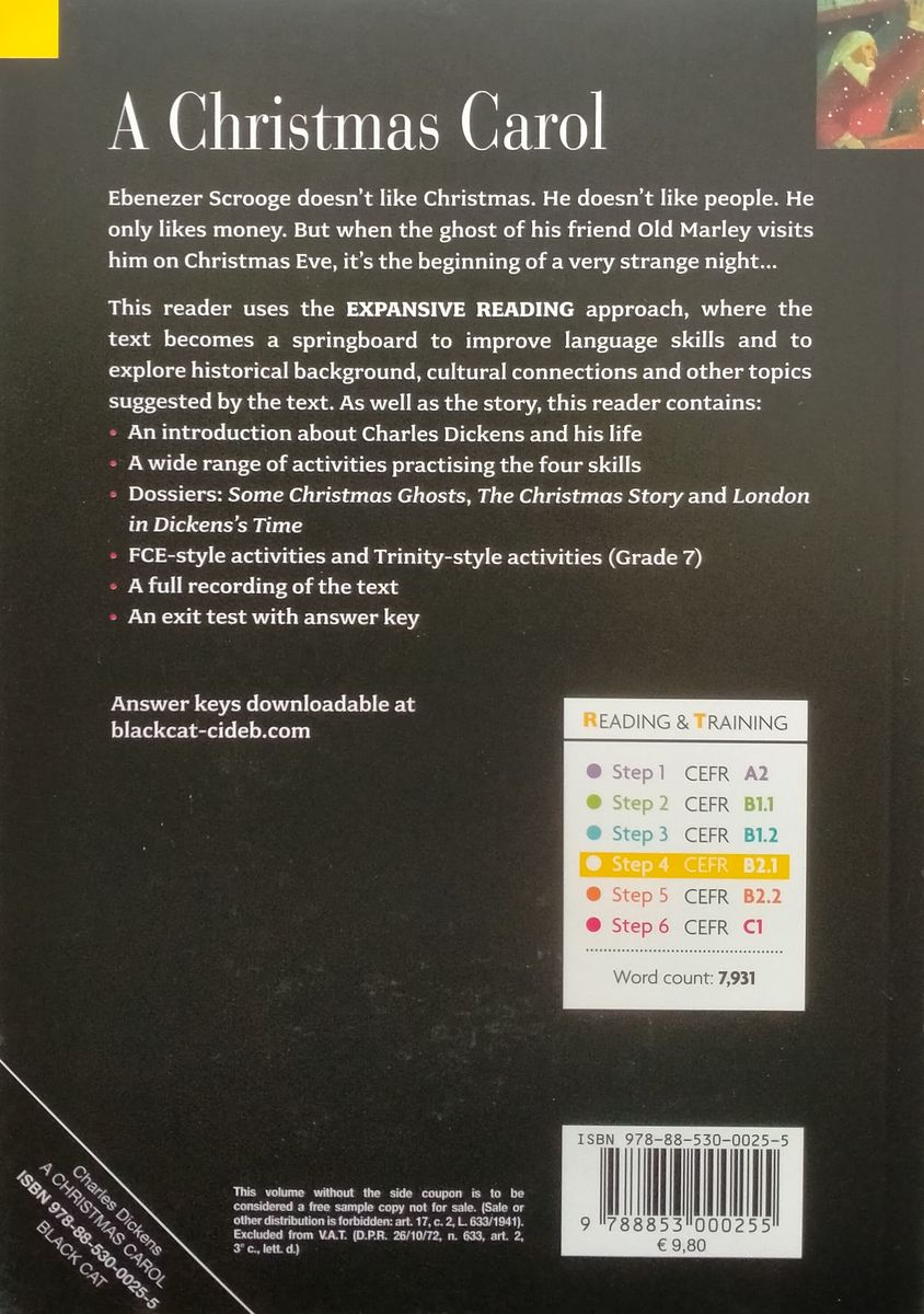 Reading and Training 4 Christmas Carol with Audio