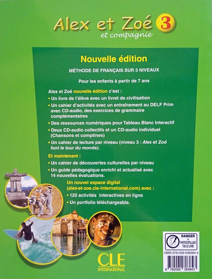 Alex et Zoe 3 Nouvelle edition Cahier de Decouvertes Culturelles
