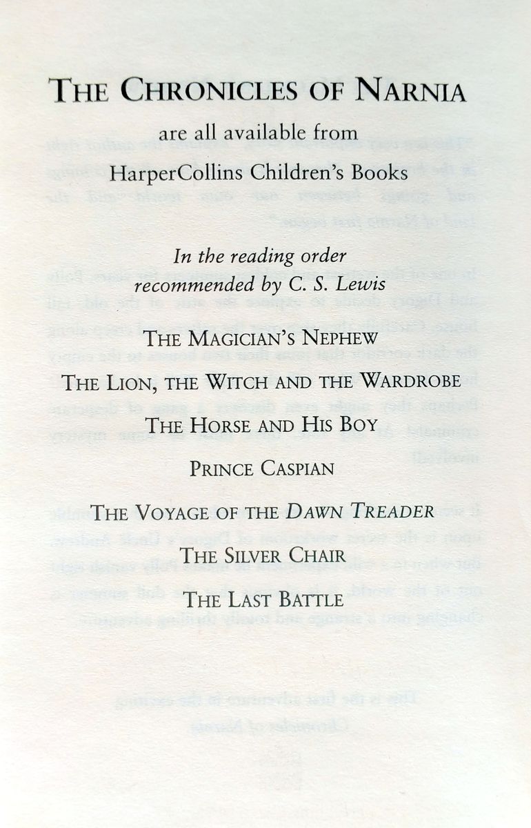 The Chronicles of Narnia Book 1 The Magician's Nephew