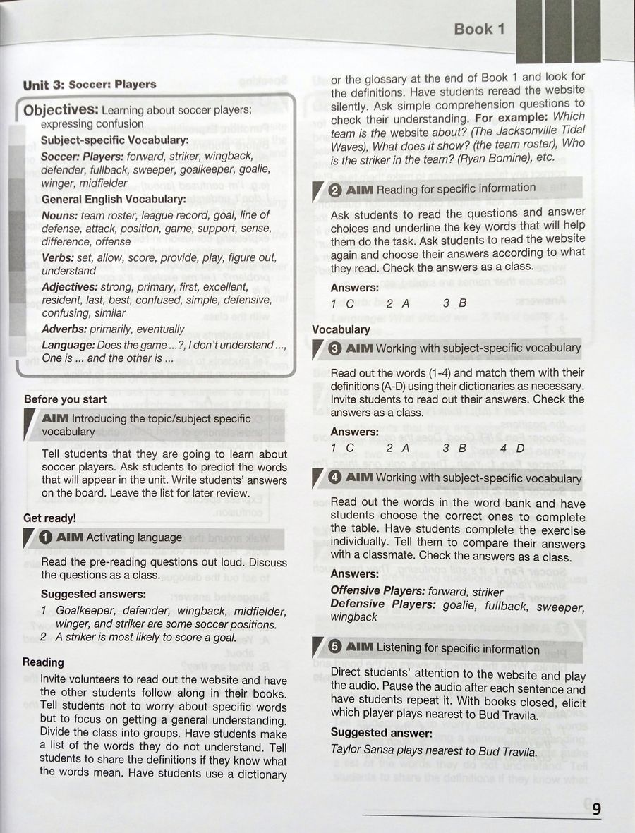 Career Paths Sports Teacher's Guide