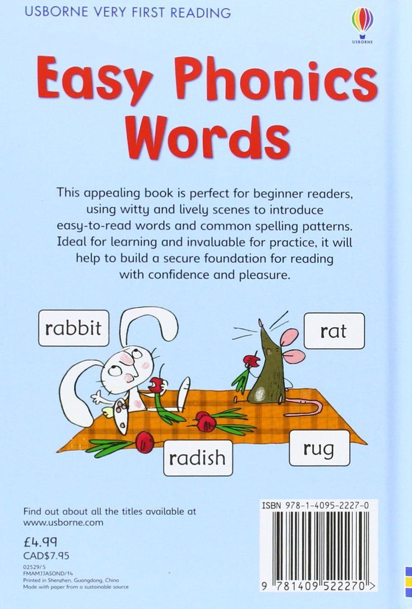 Usborne Very First Reading Easy Phonics Words