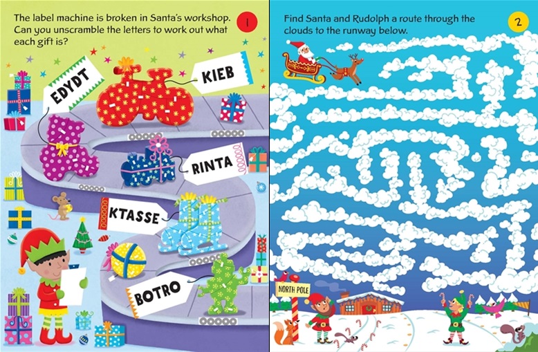Usborne Minis Christmas Puzzles