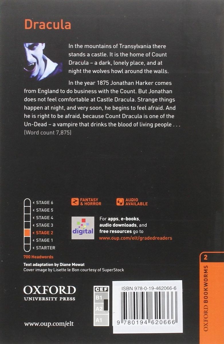 Oxford Bookworms Library 2 Dracula with Audio Download (access card inside)