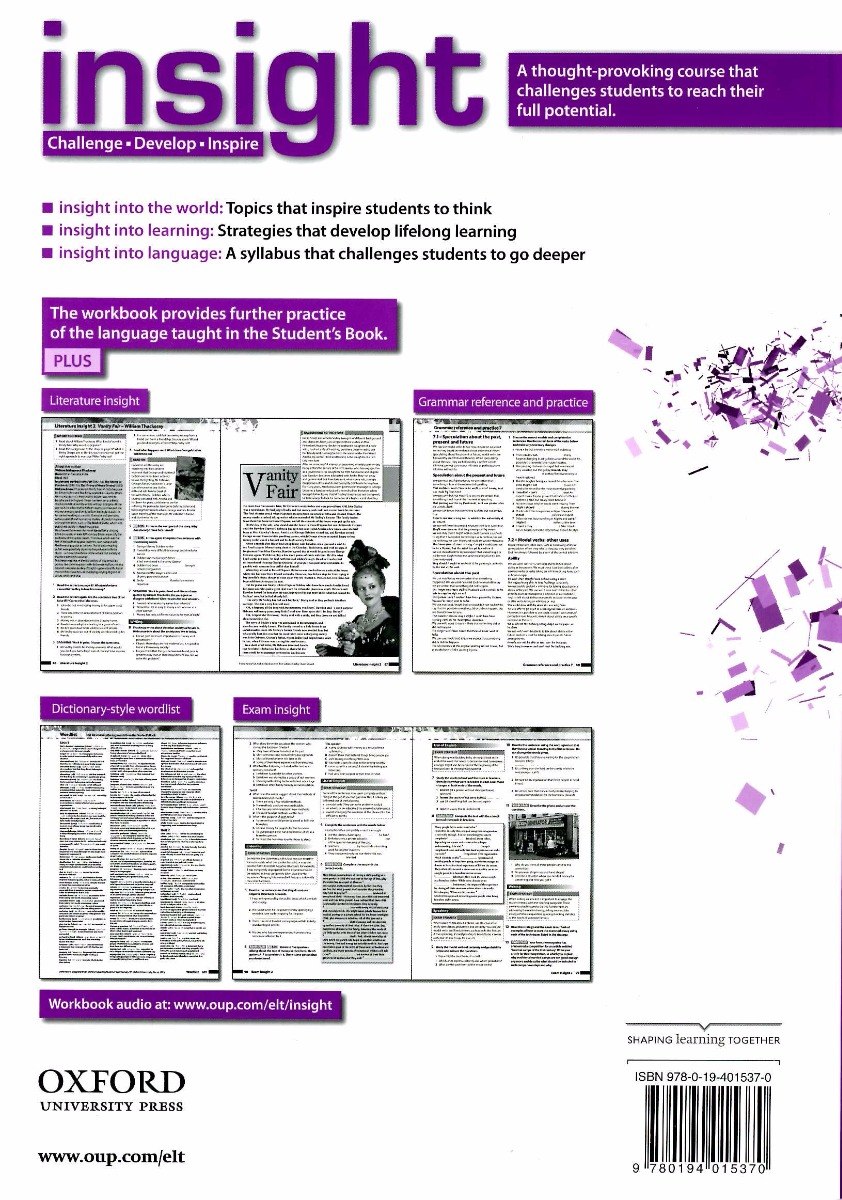insight: Advanced  Workbook with Online Practice