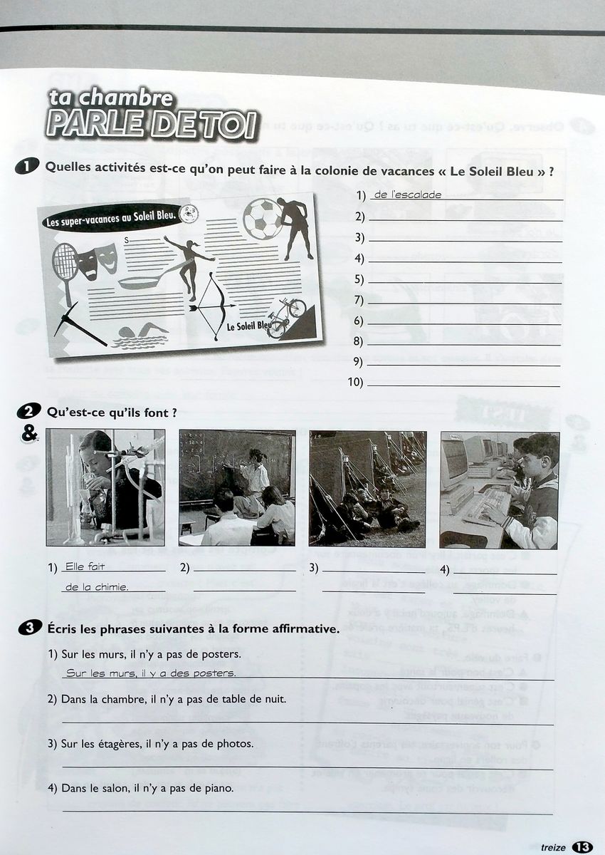 Junior 2 Cahier d'exercices