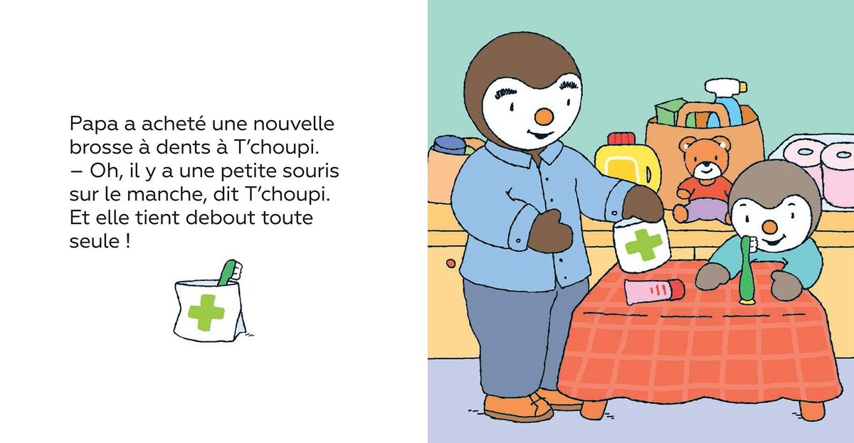 T'choupi se brosse les dents