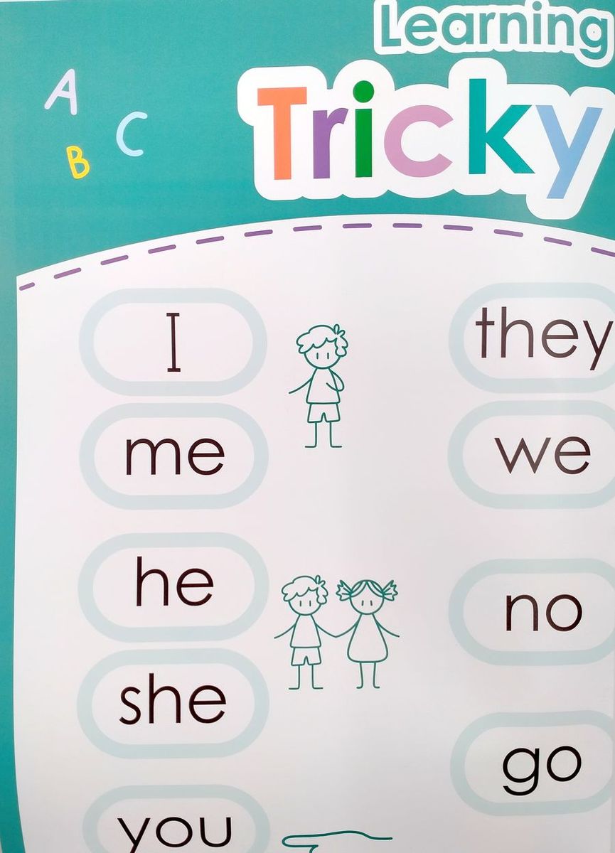 Плакат Learning to Read Tricky Words