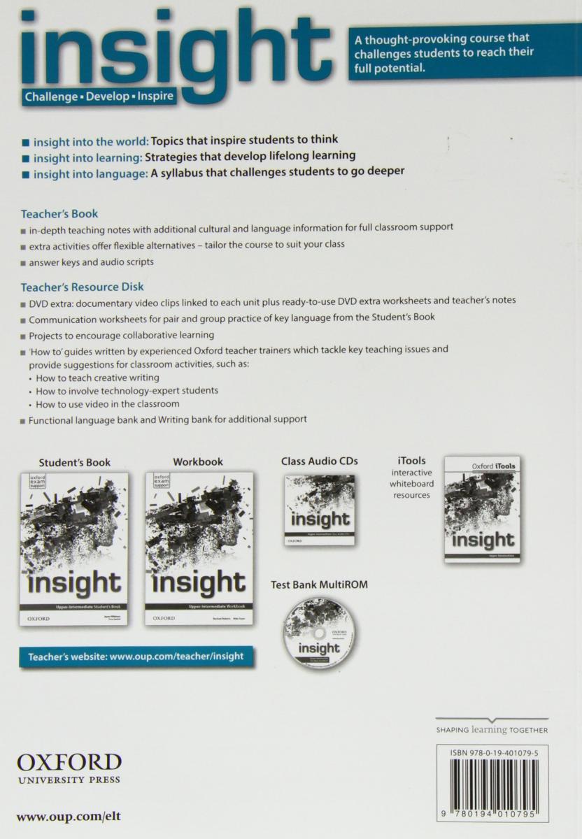 insight Upper-Intermediate Teacher's Book with Teacher's Resource Disk