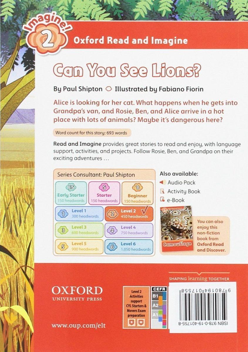 Oxford Read and Imagine 2 Can You See Lions with Audio Download (access card inside)