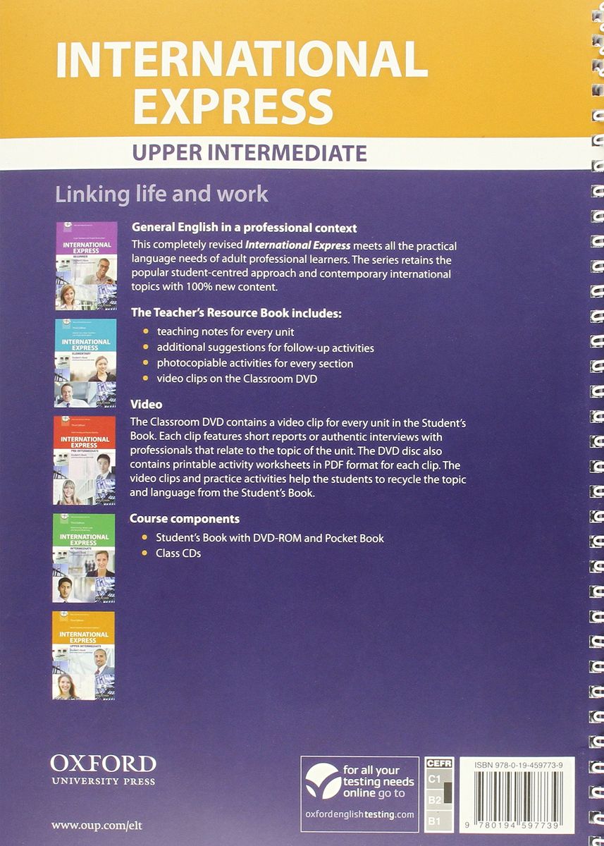 International Express (3rd Edition) Upper-Intermediate Teacher's Resource Book with DVD
