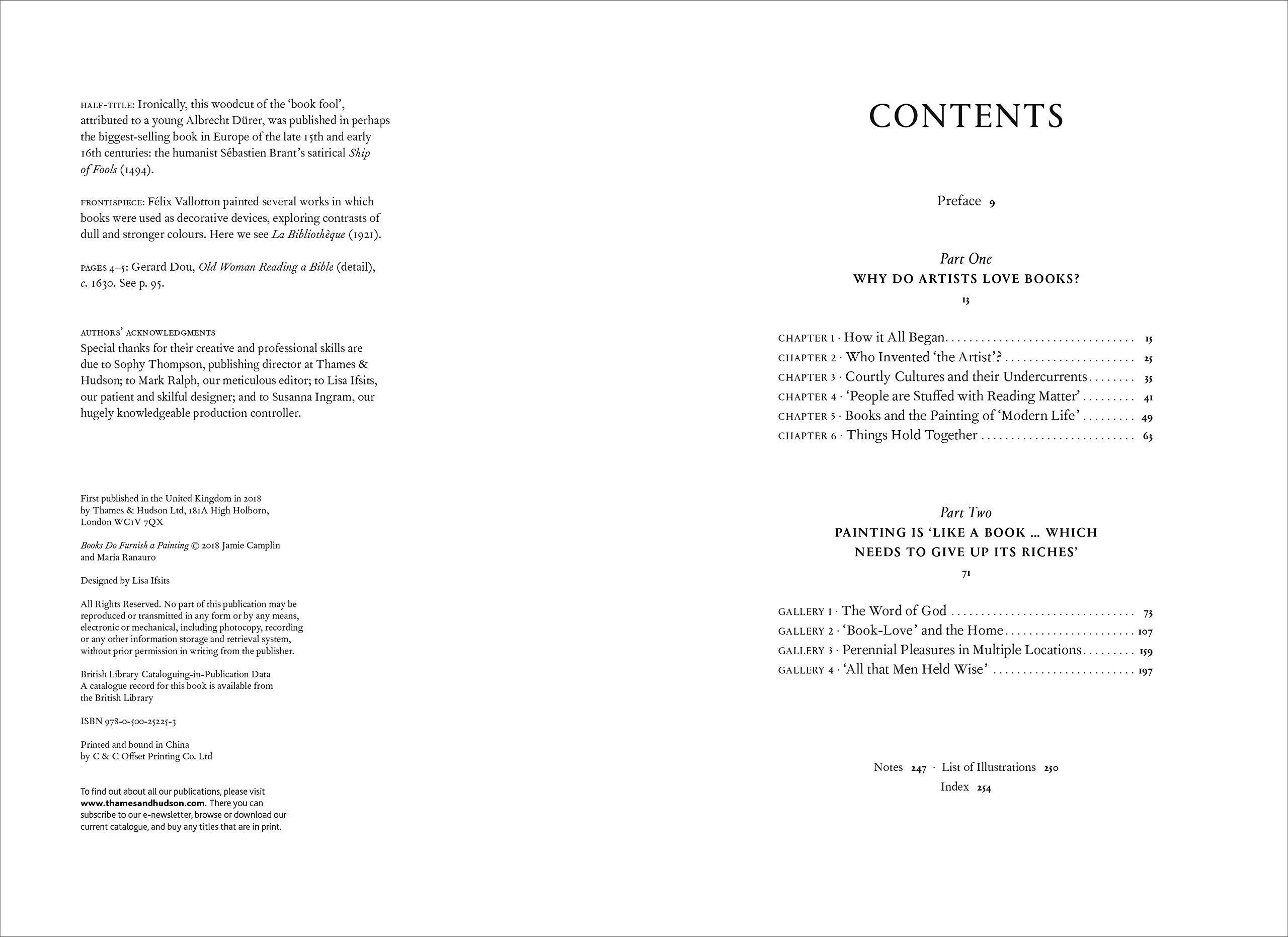 Books Do Furnish a Painting