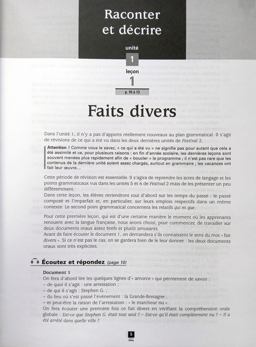 Festival 3 Livre du professeur