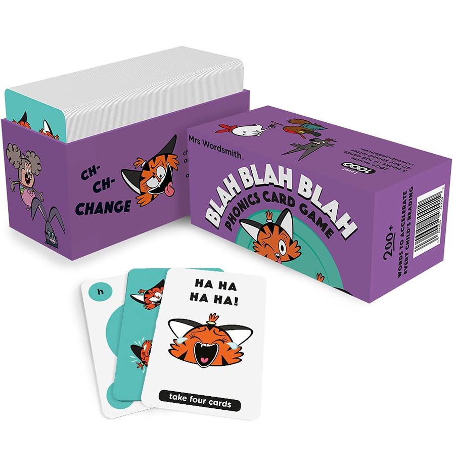 Mrs Wordsmith Phonics Blah Blah Blah Ages 4-7 (Early Years and Key Stage 1) Card Game