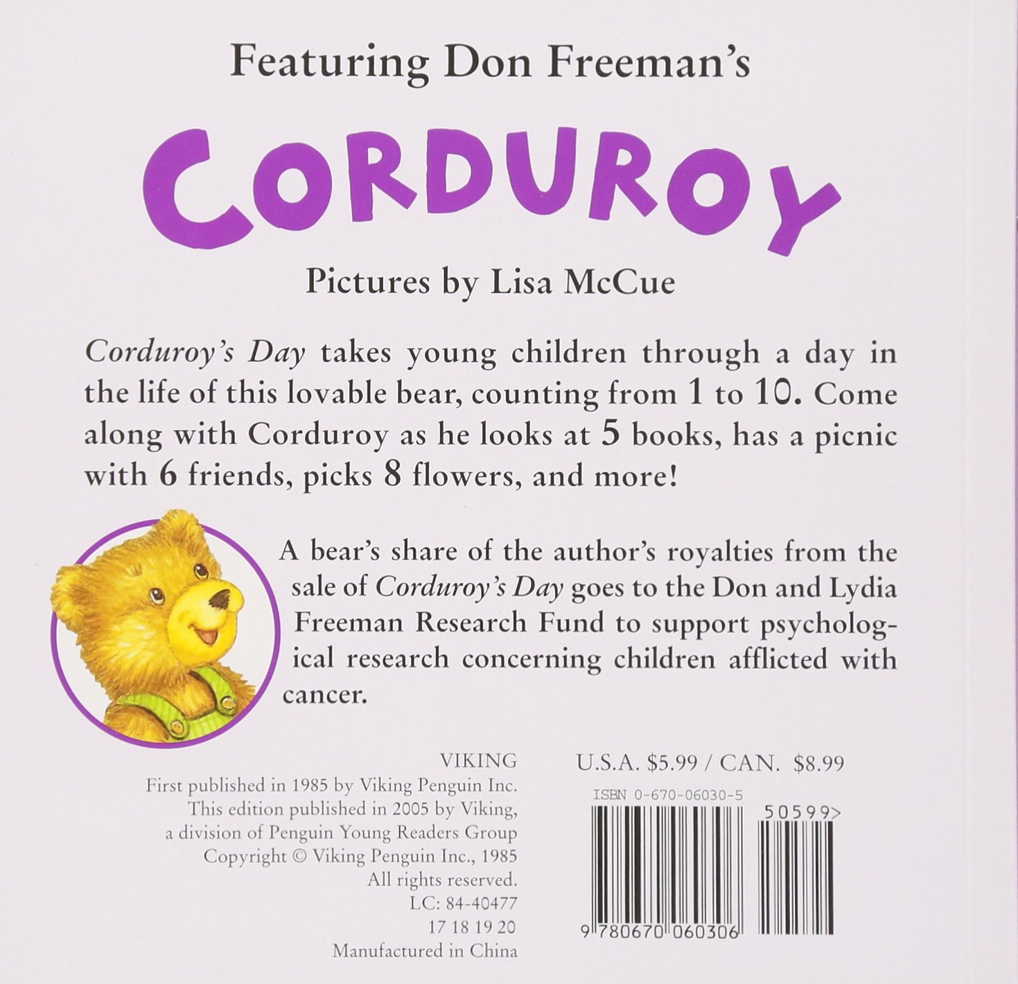 Corduroy's Day