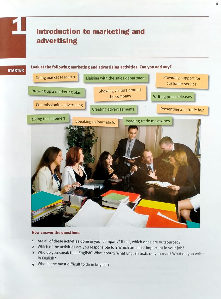 Express Series English for Marketing and Advertising Student's Book