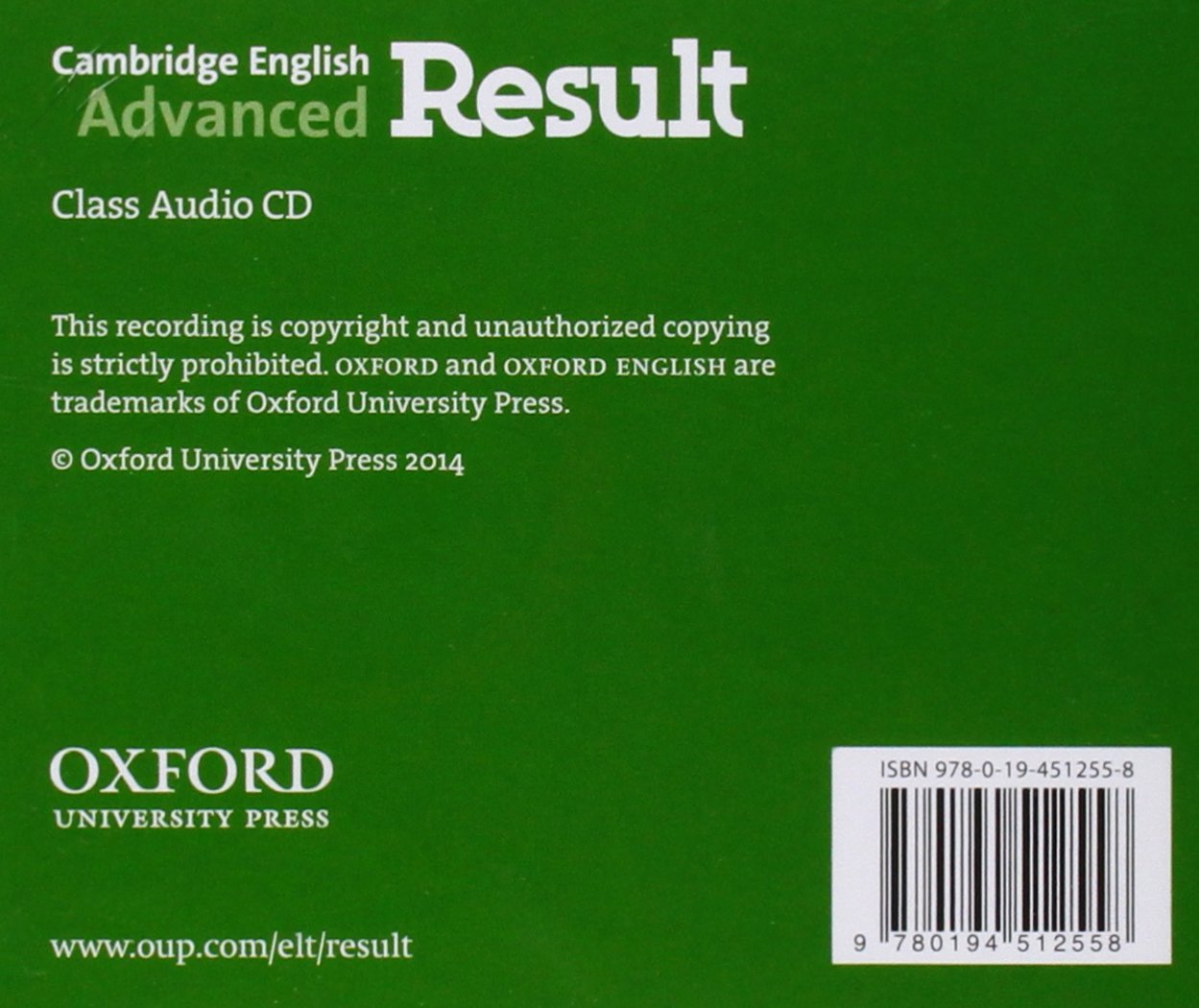 Cambridge English Advanced Result (2015) Class Audio CDs