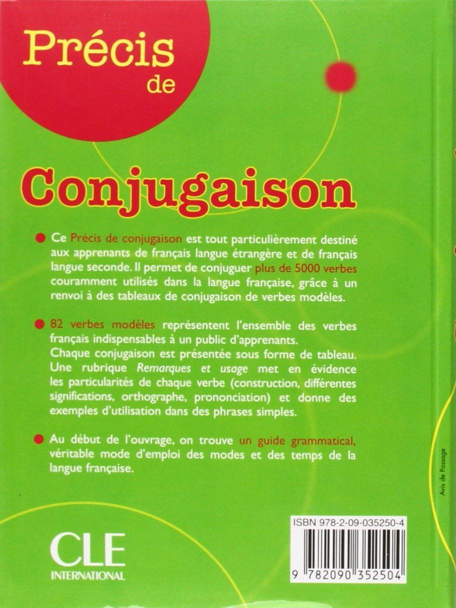 Precis de Conjugaison