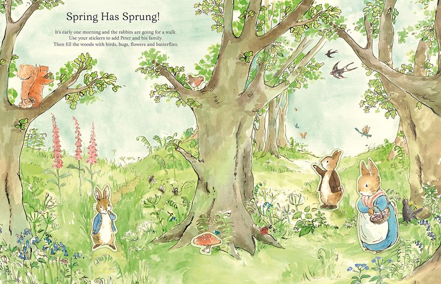 Peter Rabbit Hop, Skip and Stick Sticker Activity Book