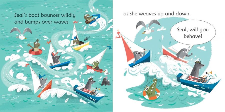 Usborne Phonics Readers Seal at the Wheel