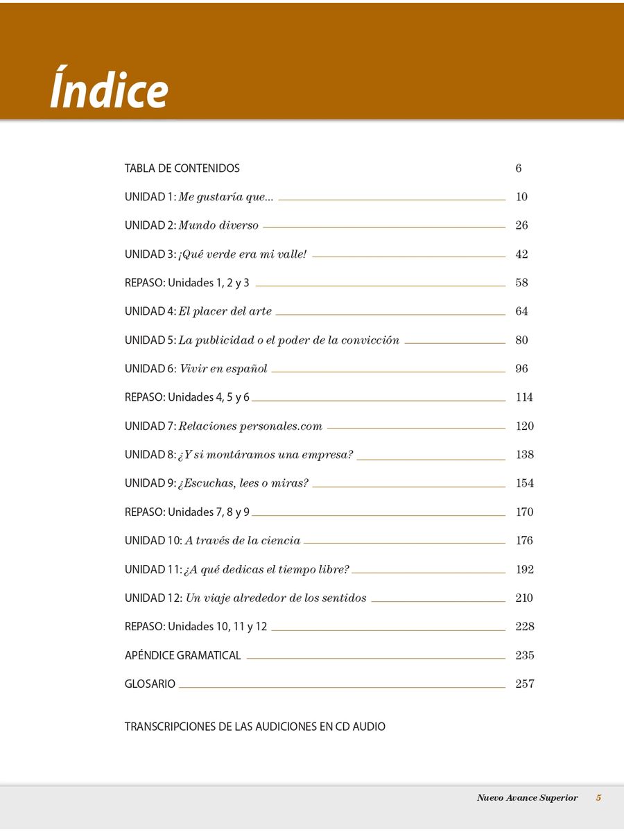 Nuevo Avance Superior Cuaderno de ejercicios + CD