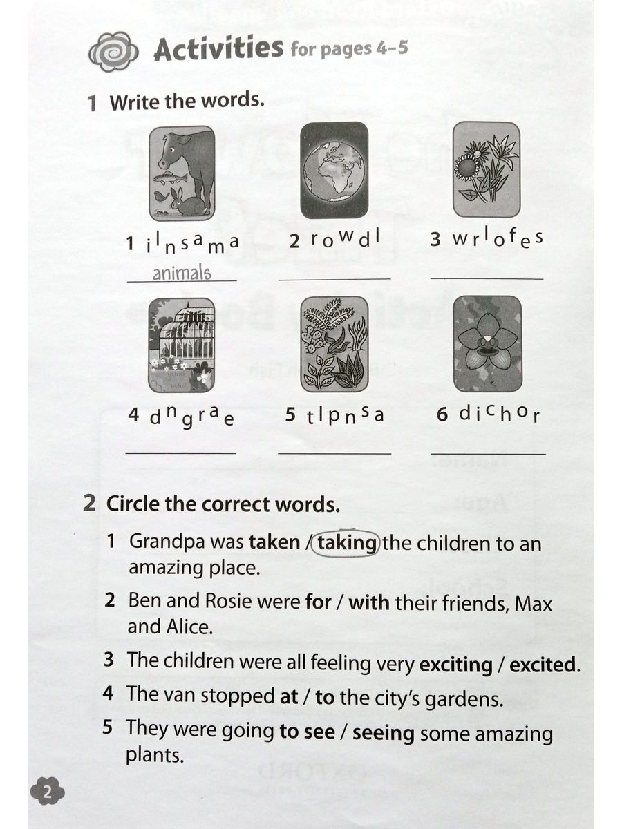 Oxford Read and Imagine 4 The Flower Thief Activity Book