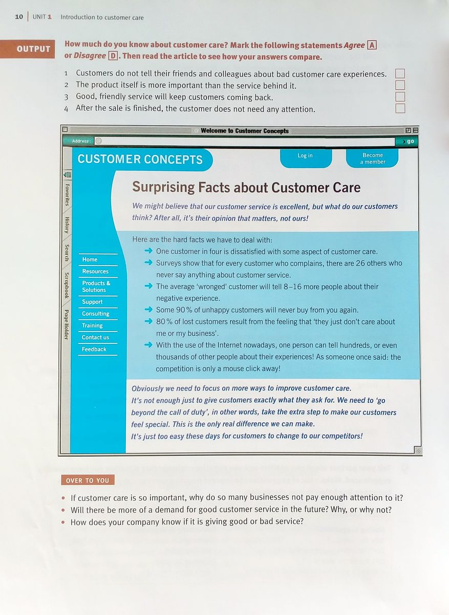 Express Series English for Customer Care Student's Book