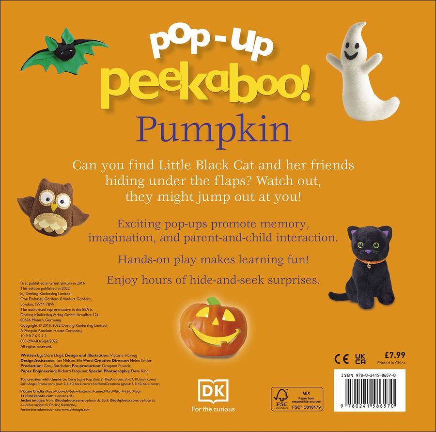 Peekaboo Pumpkin Pop-Up Surprise Under Every Flap