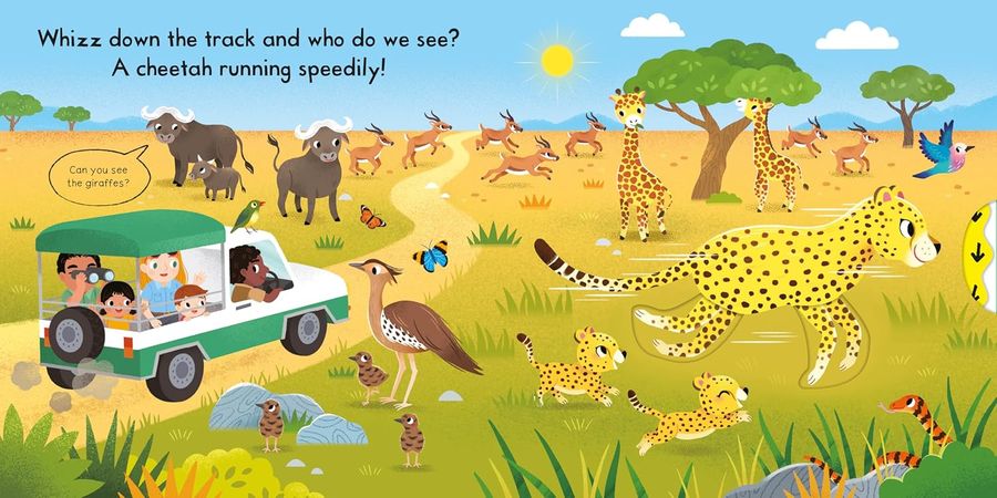 Busy Safari A Push, Pull, Slide Book