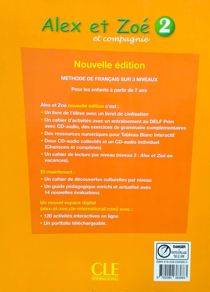 Alex et Zoe 2 Nouvelle edition Guide Pedagogique (2018)