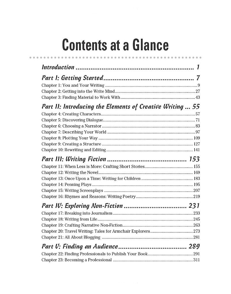 Creative Writing For Dummies