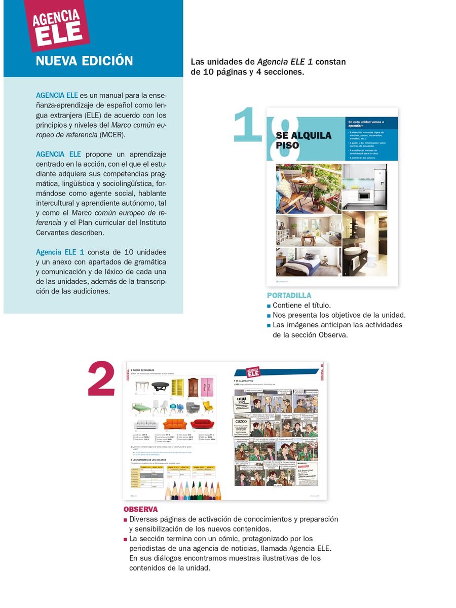Agencia Ele 1 (A1) Nueva Edition Libro de Clase + web access