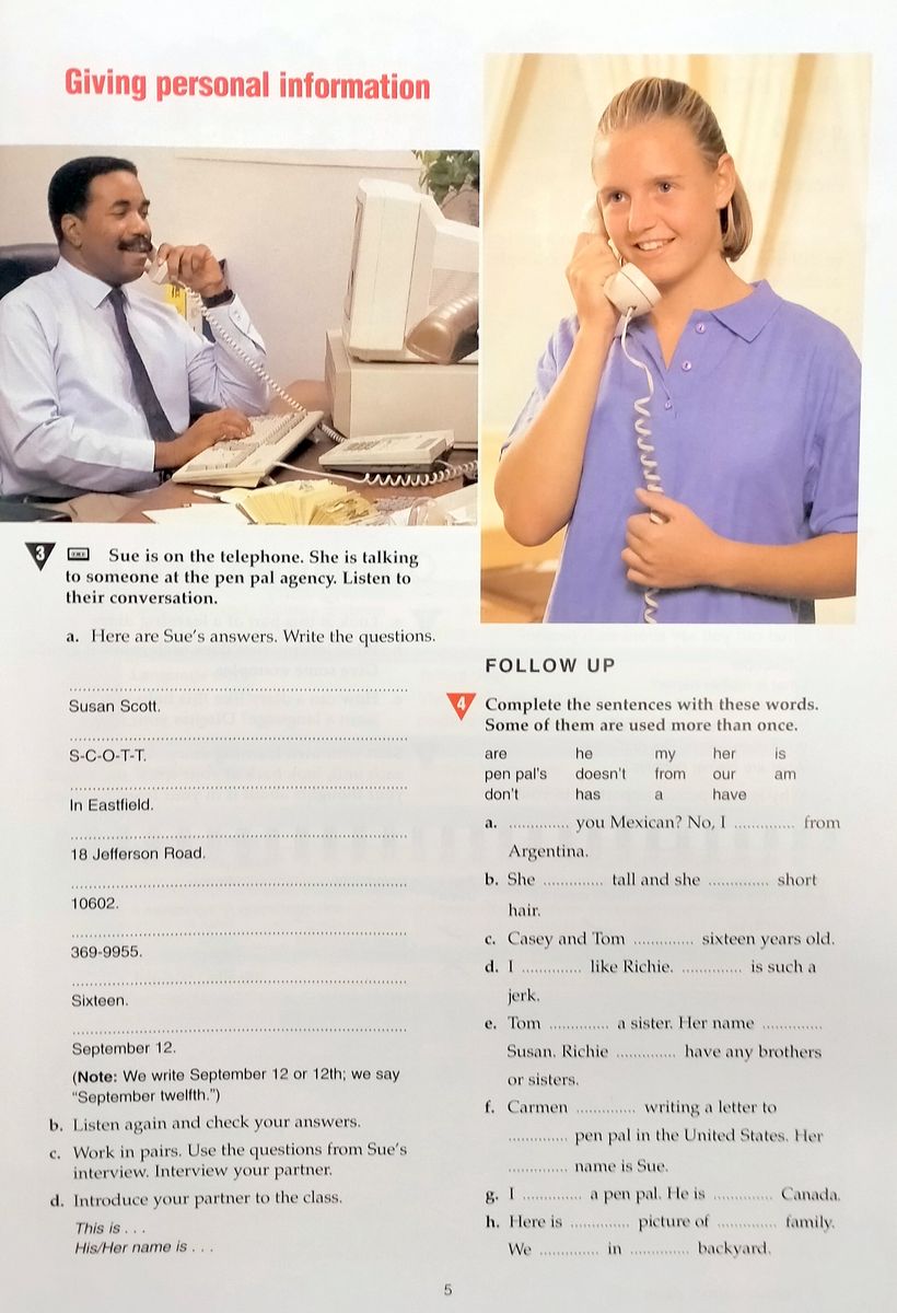 American Hotline Student Book Progress level