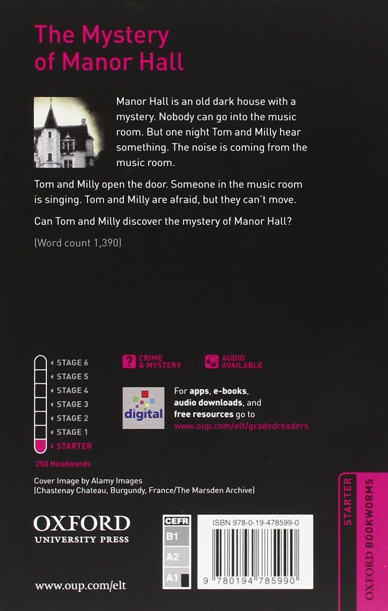 Oxford Bookworms Library  Starter The Mystery of Manor Hall with Audio Download (access card inside)