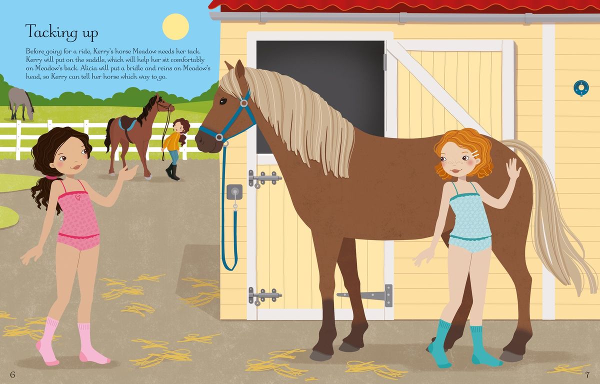 Usborne Sticker Dolly Dressing At the Stables